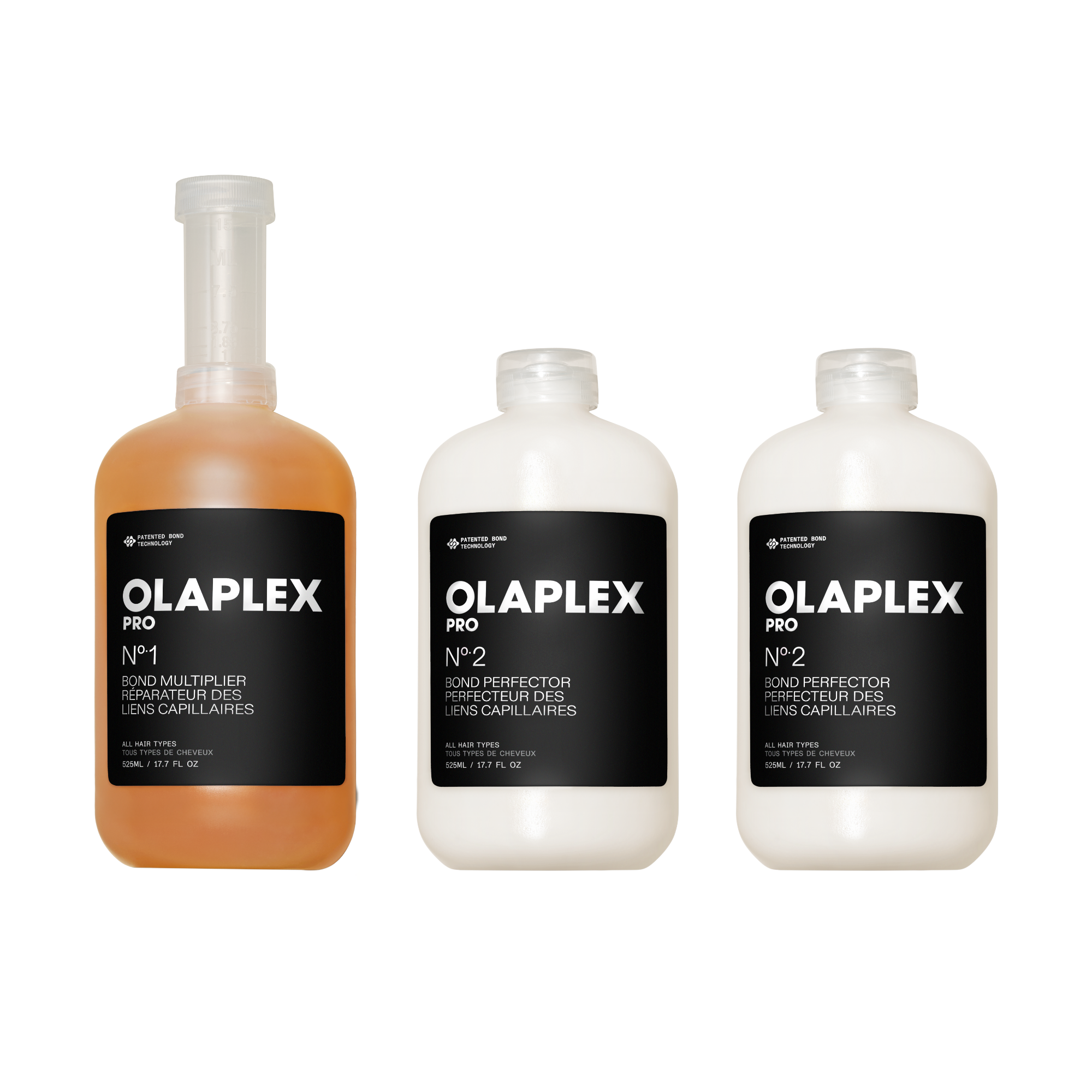 ORIGINAL BOND BUILDING KIT (525mL)
includes
1 - Nº.1 BOND MULTIPLIER®
2 of the Nº.2 BOND PERFECTOR (525mL)

