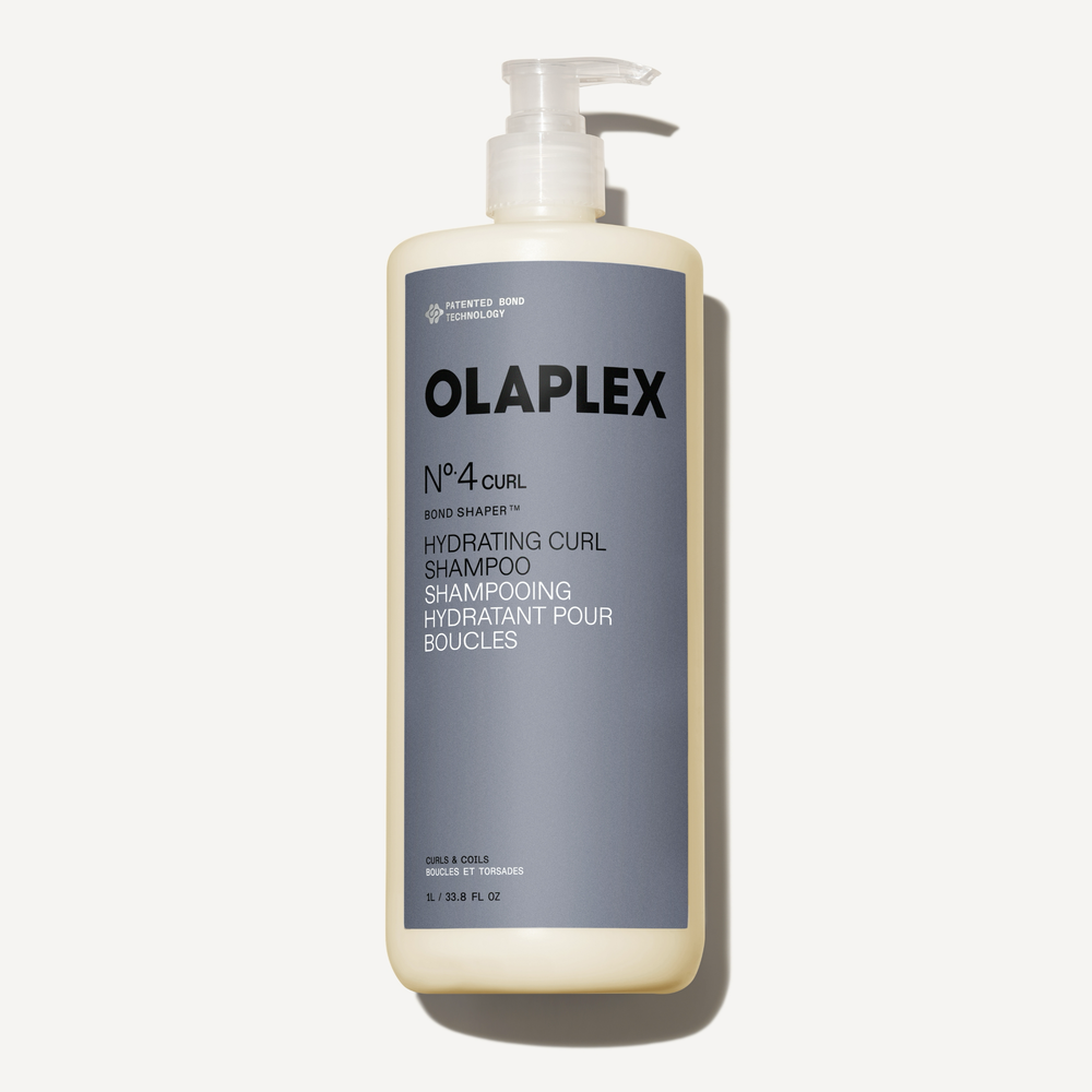 Olaplex Nº.4CURL Bond Shaper Hydrating Curl Shampoo 1000ml bottle on a plain white background. - main view